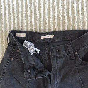 Levi’s Baggy Dad Wide Leg Jeans – Washed Black – Size 26